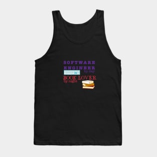 Software engineer/book lover Tank Top